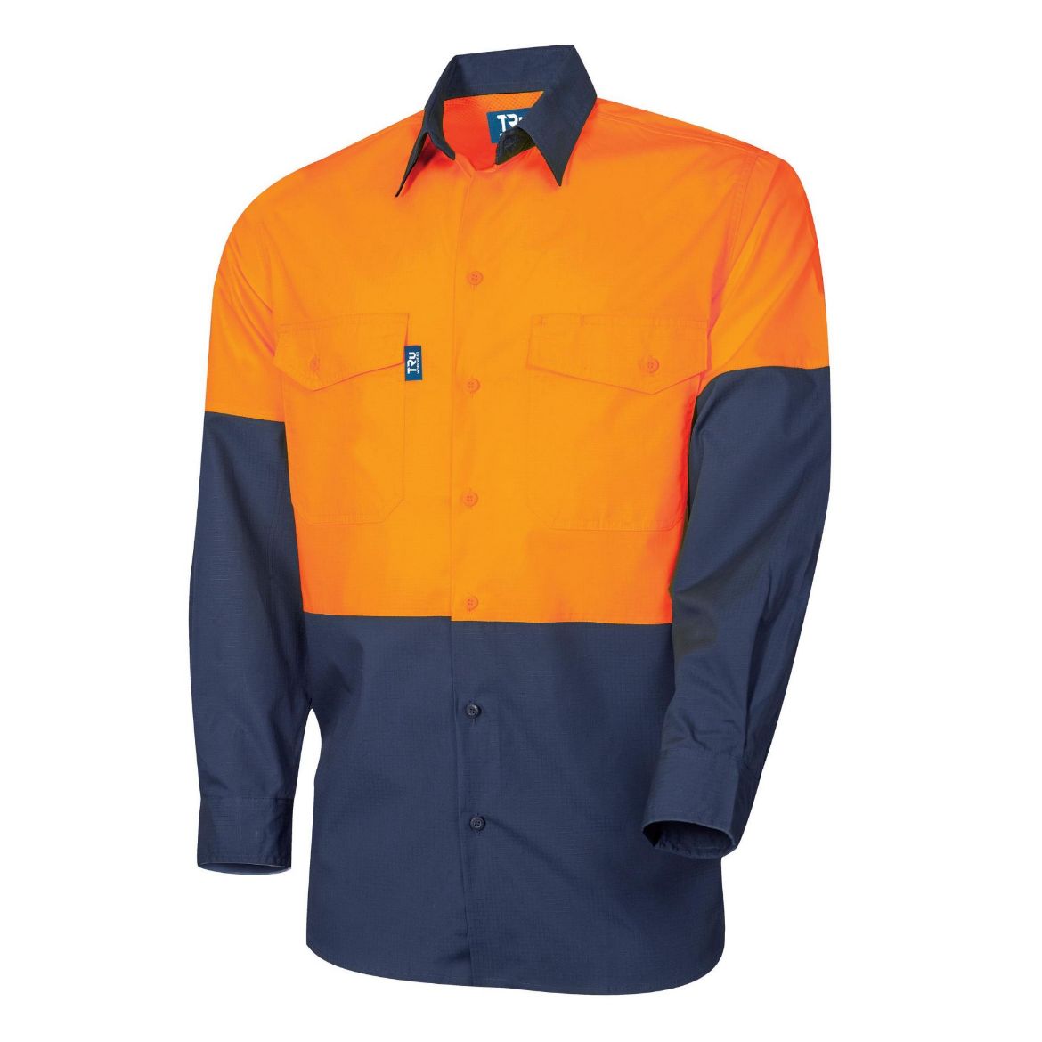 Picture of Tru Workwear Ripstop Cotton L/S Vented Hi-Vis Shirt